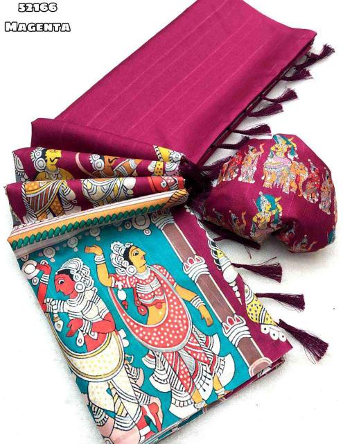Nritya Kalamkari Tassel Saree – Maroon Edition