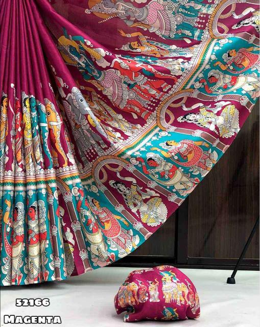 Nritya Kalamkari Tassel Saree – Maroon Edition