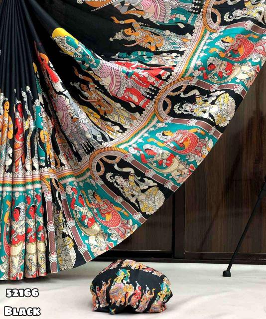Nritya Kalamkari Tassel Saree