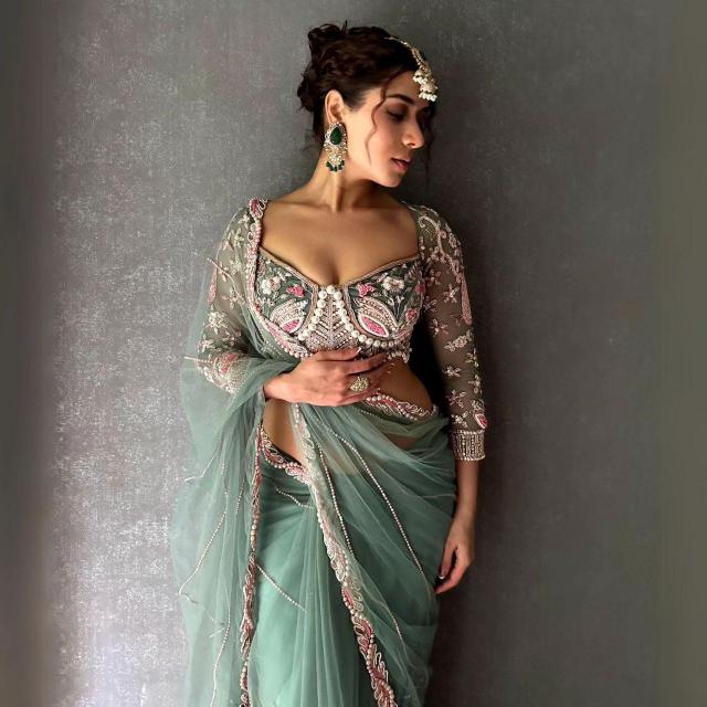 Pearl Garden Embroidered Saree
