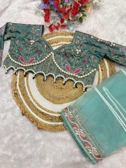 Pearl Garden Embroidered Saree