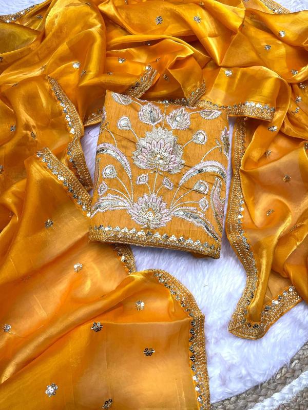 Sunflower Glow Embroidered Saree