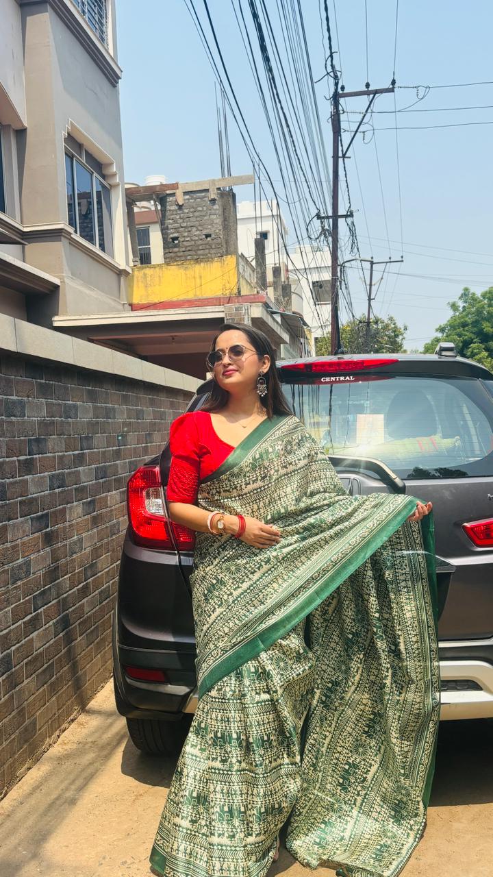 Hariyali Heritage Saree
