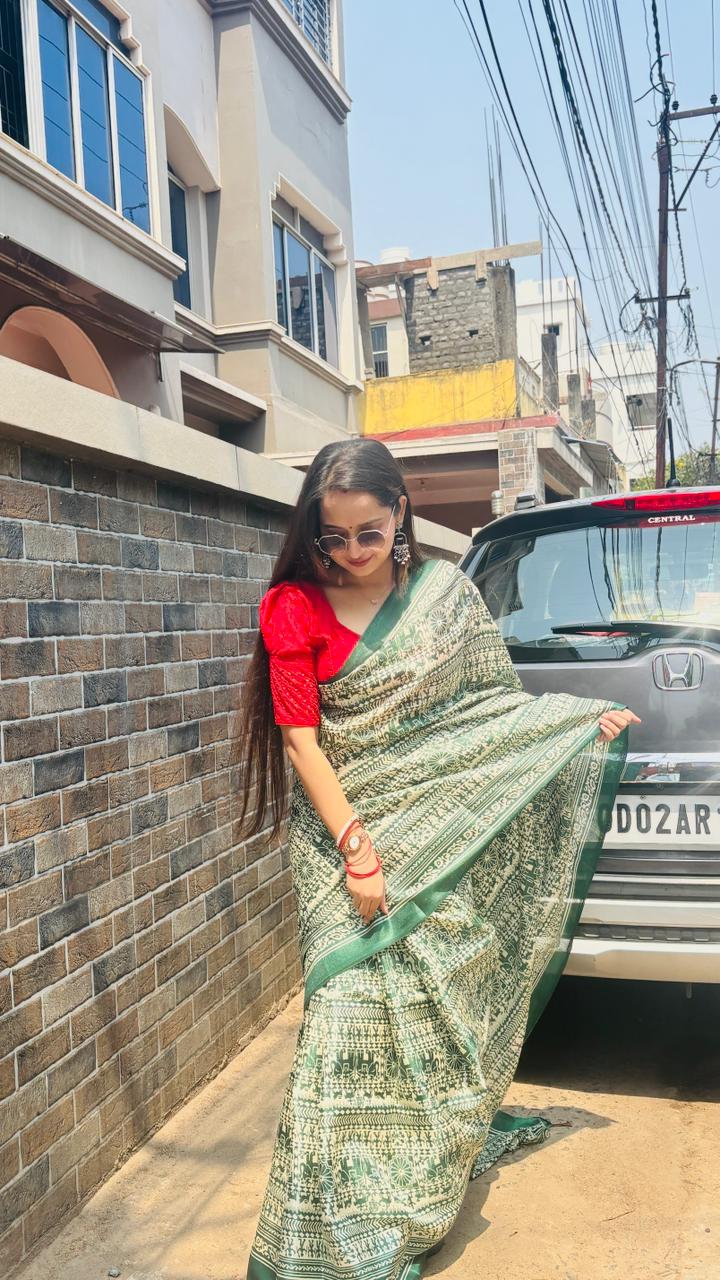 Hariyali Heritage Saree
