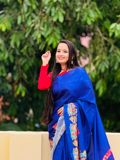 Royal Kalamkari Tassel Saree