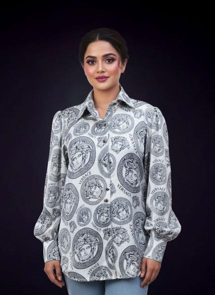 Classic Medallion Print Luxe Shirt