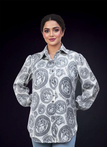 Classic Medallion Print Luxe Shirt
