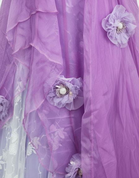 Lavender Layered Gown Set